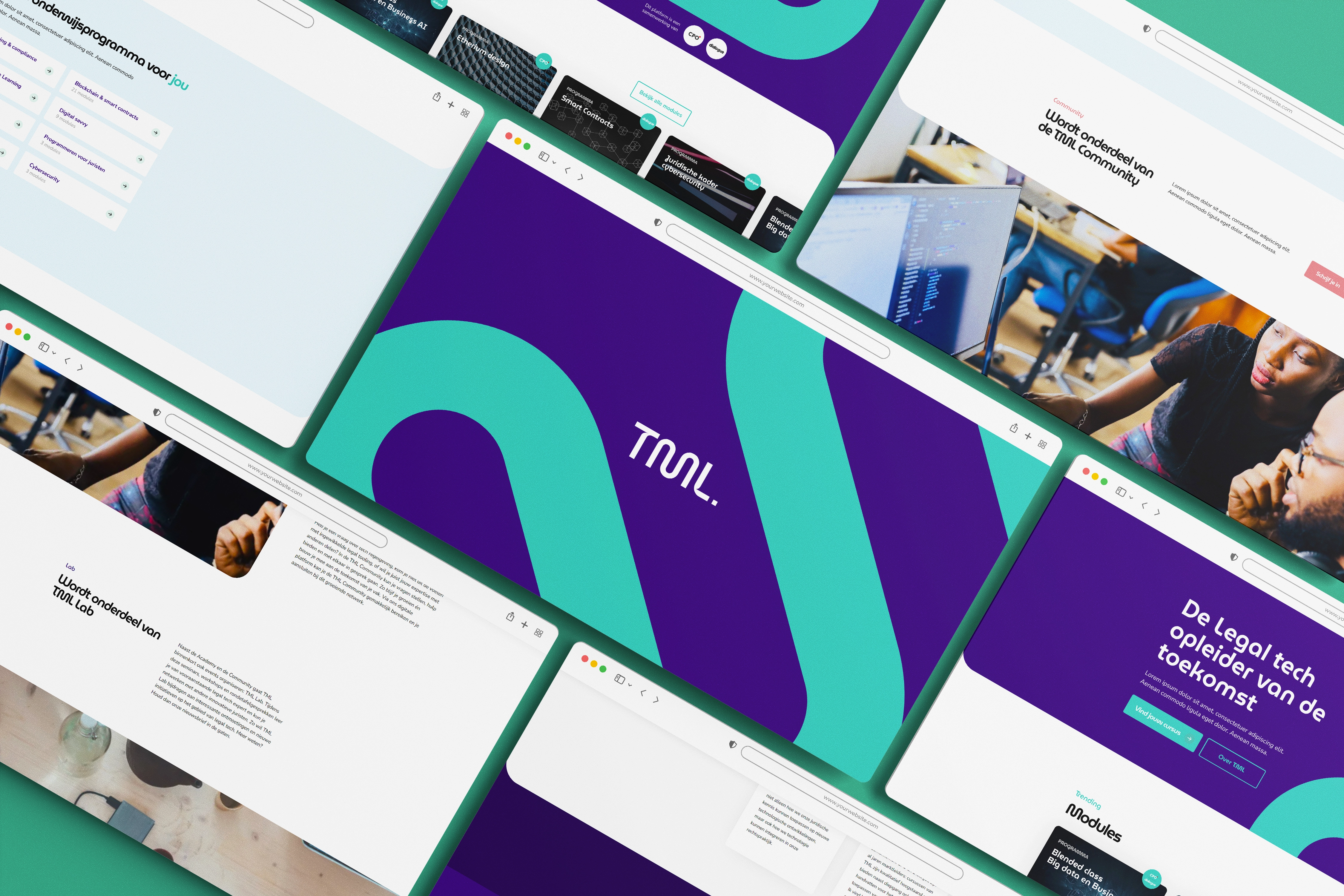 Tech Meets Law Academy website project preview